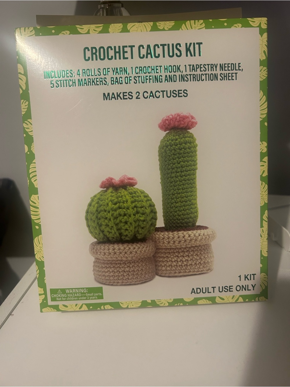 Crochet Cactus Kit - Green and Pink - Home Accents - Picture 3 of 6